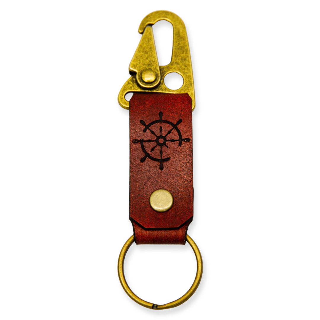 Belt Loop Key Clip-Brown