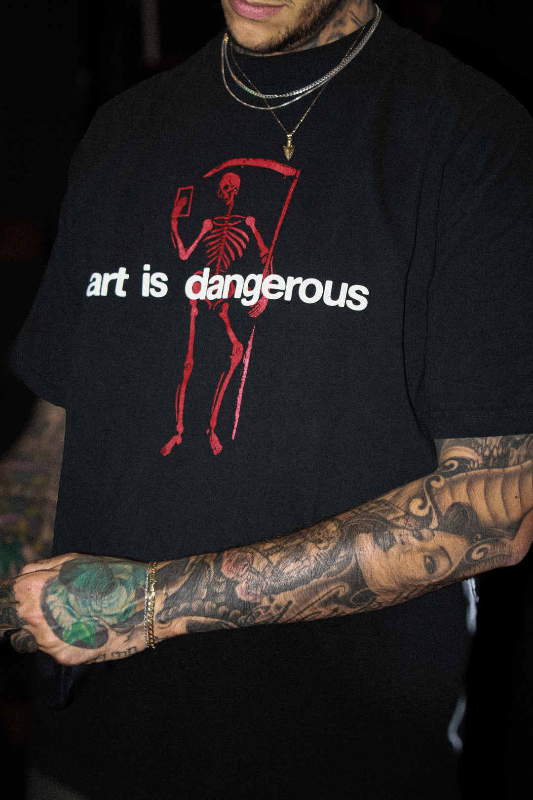 Art Is Dangerous Collab Tee