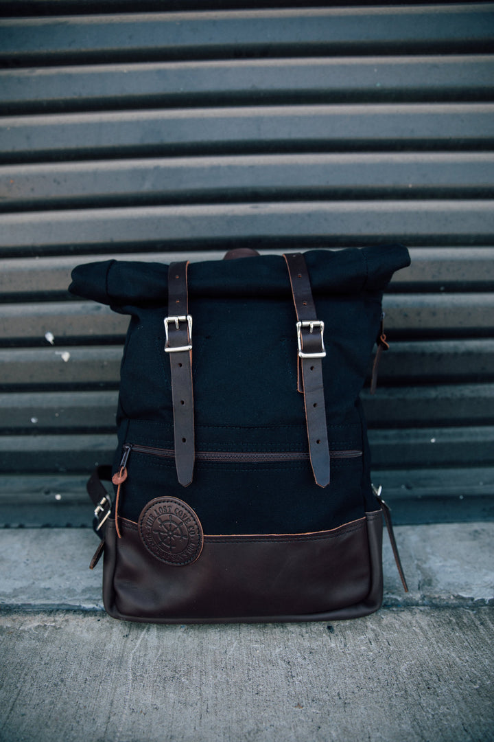 The Lost Cove Co. x Duluth Pack - Roll-Top Scout Deluxe Pack Black